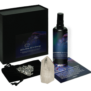 Gift Package OMNIPRESENCE with Clear Quartz Crystal